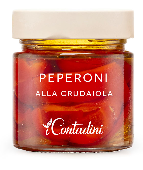 Barattolo di peperono alla crudaiola della azienda "I Contadini"