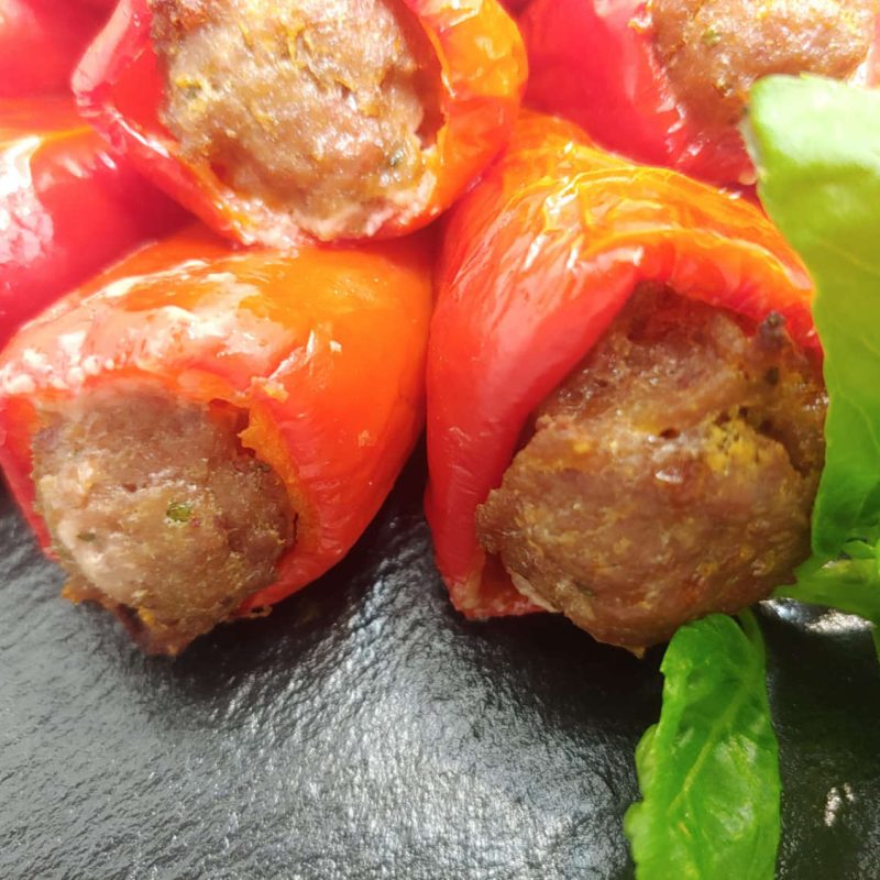 Peperoni Ripieni di carne e verdure