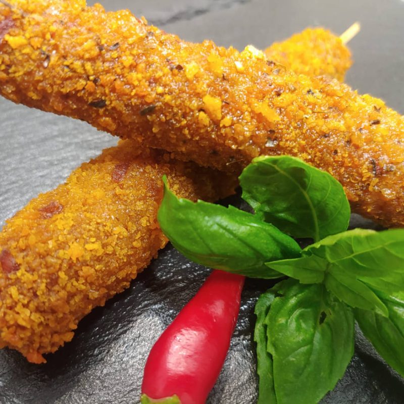 Spiedini di carne e verdura